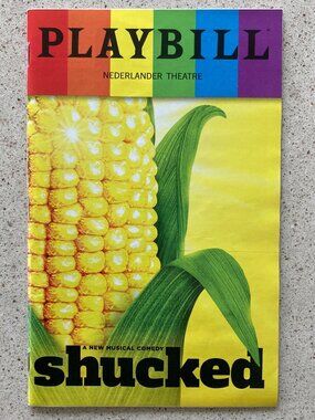 Shucked Pride Playbill Andrew Durand Caroline Innerbichler Alex Newell - Creased